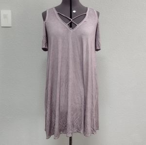 American eagle outfitters cold shoulder midi dress sz M